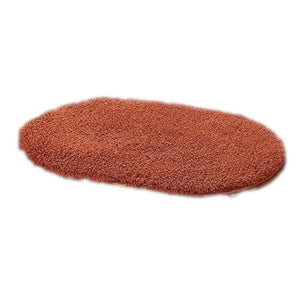 Door Mats 40X60cm Fleece Oval Floor Soft Anti Slip Foot