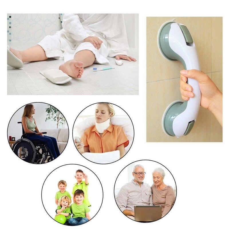 Bathroom Suction Grab Bars Armrest Toilet Assist Handle Cup Handrails Disabled Safety Shower Grip For Elderly Seniors Ch