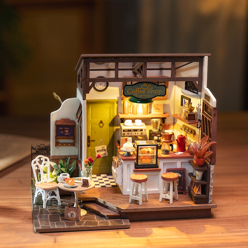 Rolife No.17 Cafe Miniature House Kit Dg162 3D Wooden Building Toys Gifts