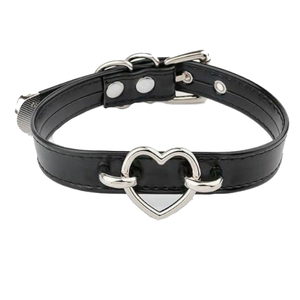 House Of Dasein Bdsm Heart Choker Collar Submissive Symbolic Jewelry Kink Fetish