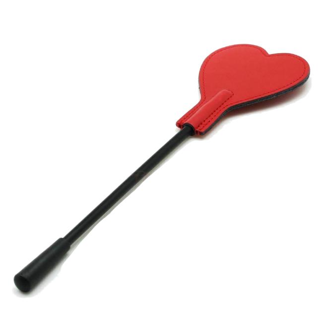 Bdsm Heart Riding Crop Spanking Whip Red Impact Play Fetish