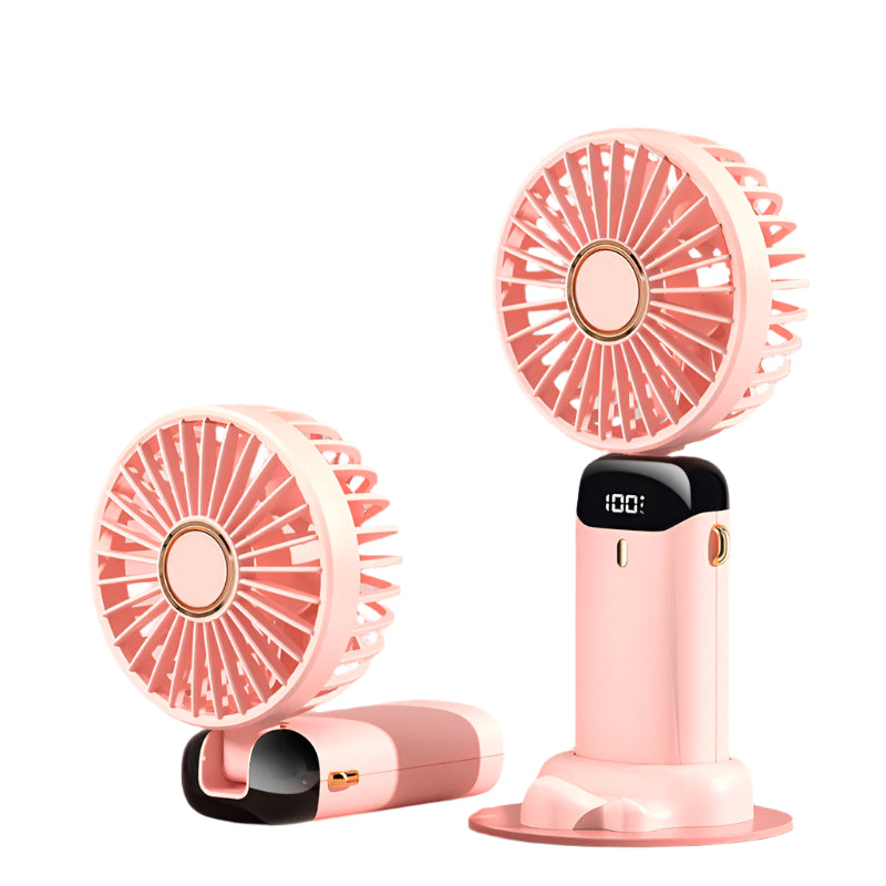 Usb Rechargeable Mini Portable Handheld Electric Fan Neck Hanging Outdoor