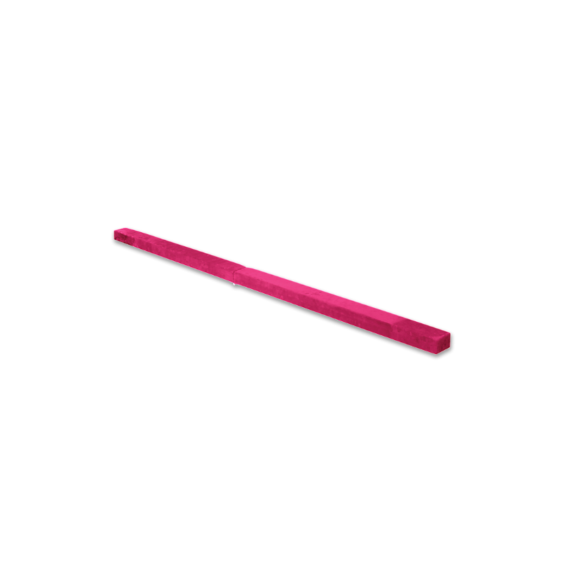 Randy & Travis Machinery 2.2M Gymnastics Folding Balance Beam Pink Synthetic Suede