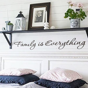 Beautiful Removable English Words Wallpaper Black