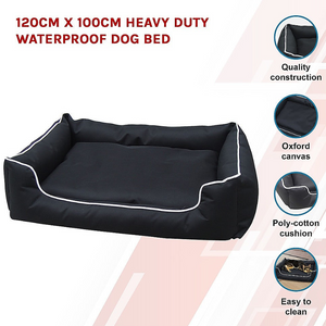 120Cm X 100Cm Heavy Duty Waterproof Dog Bed