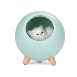 Bedroom Rechargeable Sleeping Cat Table Lamp Desktop Mini Night Light