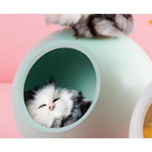 Bedroom Rechargeable Sleeping Cat Table Lamp Desktop Mini Night Light