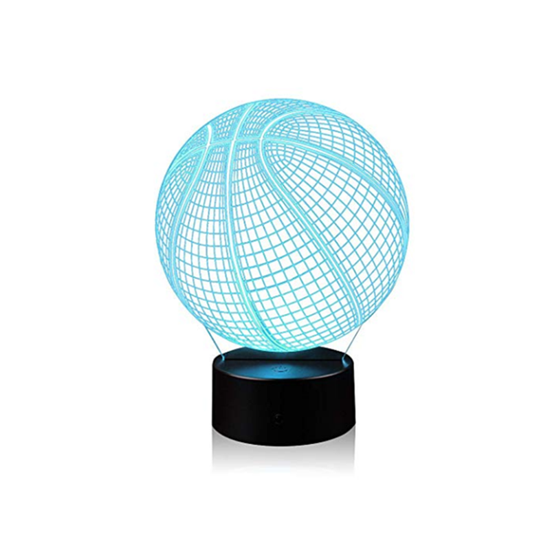 Bedside Lamp Touch Basketball Night 3D Led Table