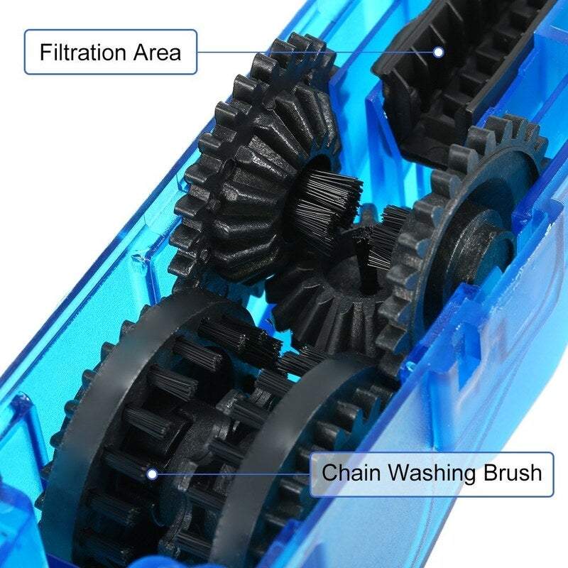 Bike Accessories Portable Bicycle Chain Cleaner Scrubber Brushes Mountain Gear Maintenance Cleaning Tools Kit