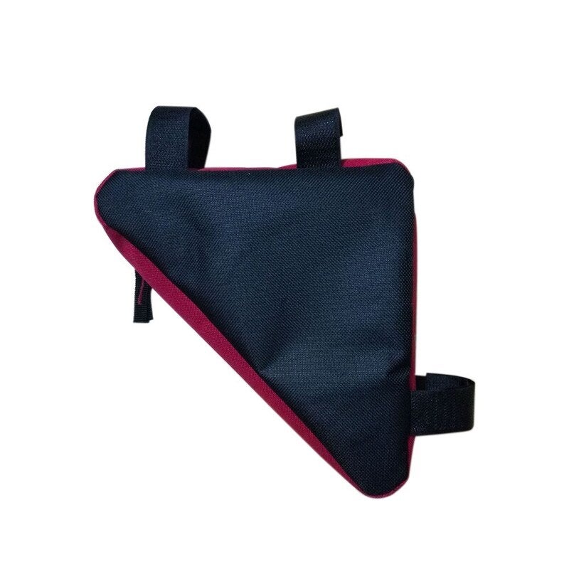 Bicycle Front Saddle Tube Frame Pouch Holder Bag Red