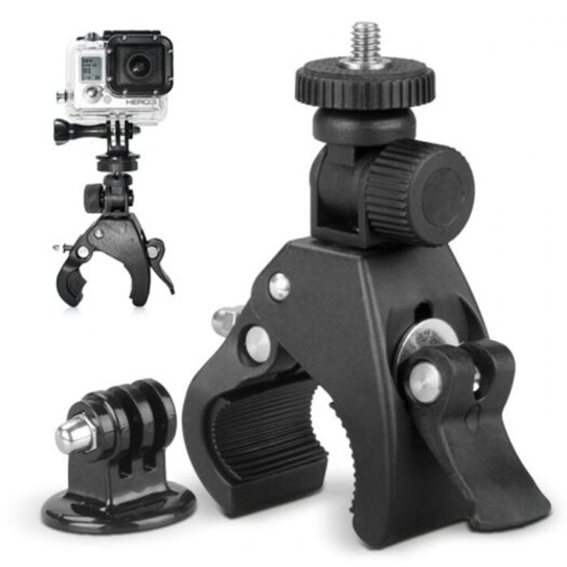 Bicycle / Motorcycle Handlebar Camera Mount Holder Black