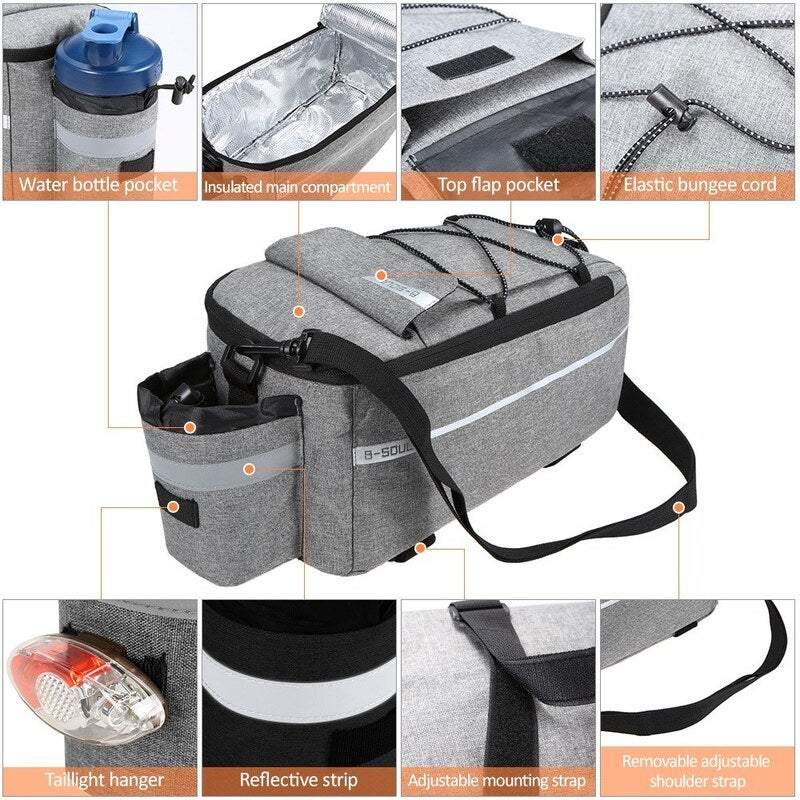 Bike Travel Cases Bags Bicycle Rear Insulated Storage Cooler Cycling Equipment