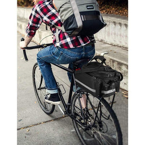 Saddle Bags Panniers Bicycle Rear Seat Multifunction Waterproof Mtb Bike Rack With Rain Cover