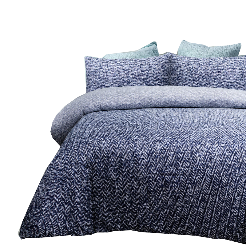 Big Sleep Andes Navy Quilt Cover Set Queen