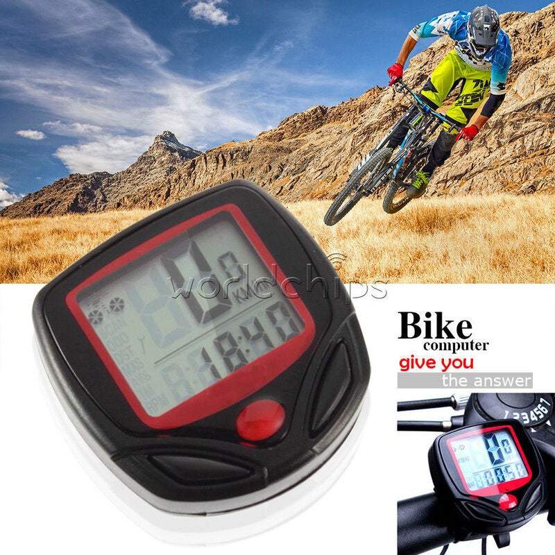 Hod Health And Home Bike Accessories Bicycle Computer Odometer Speedometer Lcd Waterproof 14 Functions