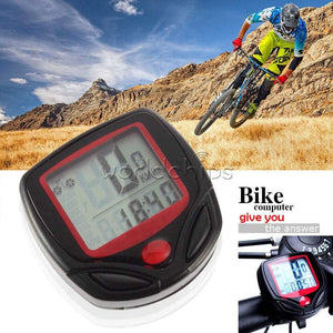 Hod Health And Home Bike Accessories Bicycle Computer Odometer Speedometer Lcd Waterproof 14 Functions