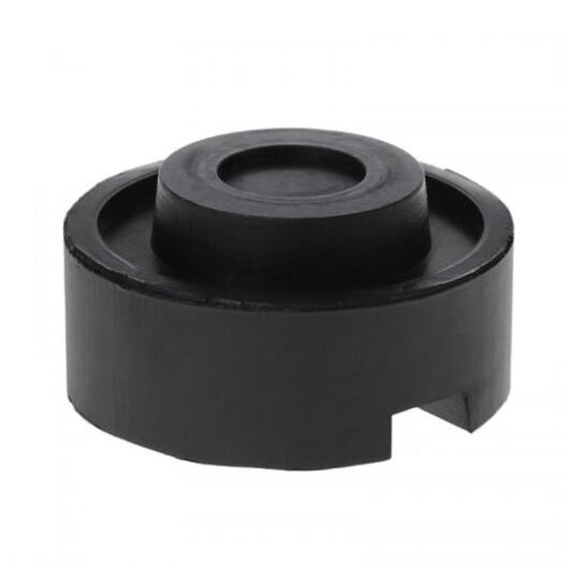 Black Rubber Slotted Floor Jack Pad Frame Rail Adapter For Pinch Weld Side