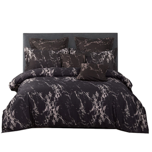 Black Marble Duvet Quilt Cover Set