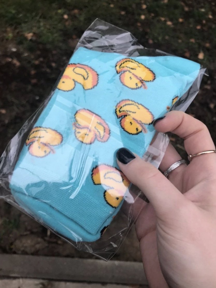 Blue Baby Duck Socks