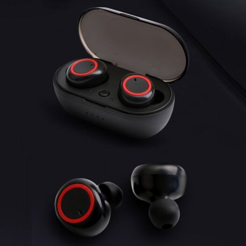 Bluetooth 5.0 Hd Wireless Headphone Sport Earphones Noise Reduction Waterproof Earbud Grey Black