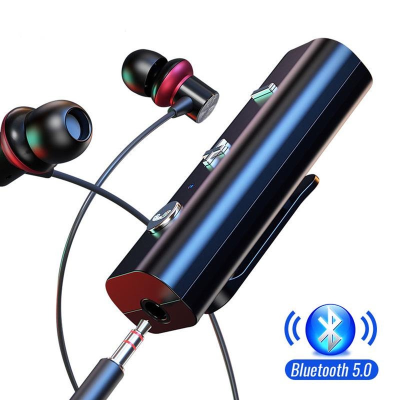 Bluetooth 5.0 Receiver For 3.5Mm Jack Earphone Clip Type Wireless Adapter Aux Audio Music Transmitter