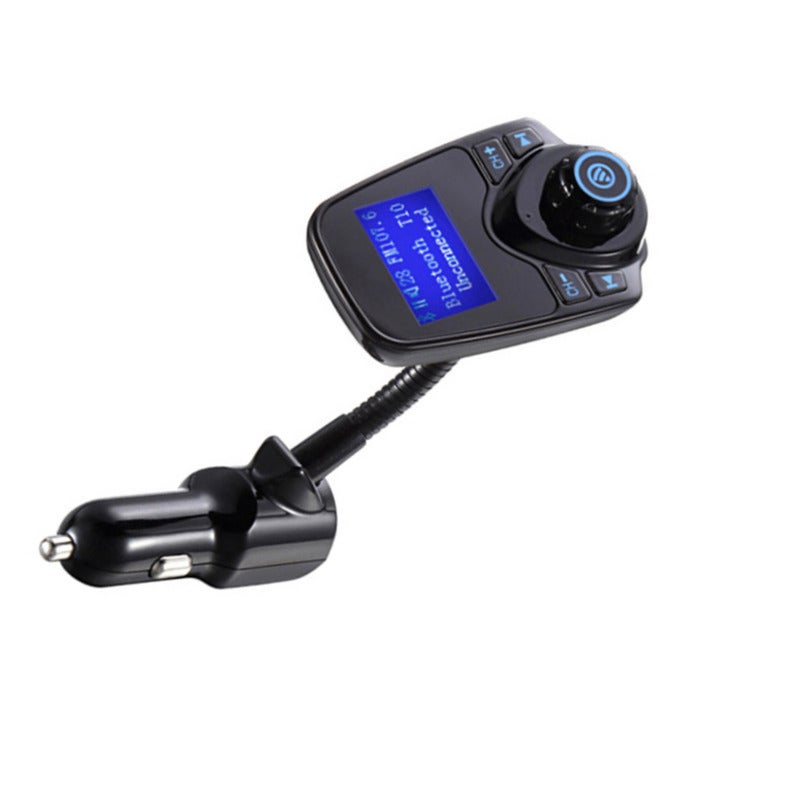 Bluetooth Car Fm Transmitter Audio Adapter Receiver Wireless Hands Free Kit 1.44 Inch Display