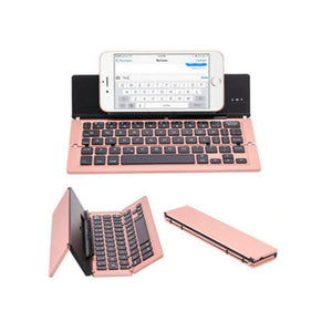 Bluetooth Folding Keyboard 3 System Universal Mobile Phone Tablet Aluminum Wireless