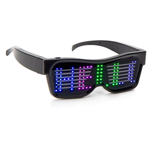 Bluetooth Led Eyewear Glasses Display Programmable Message App Controlled Sunglasses