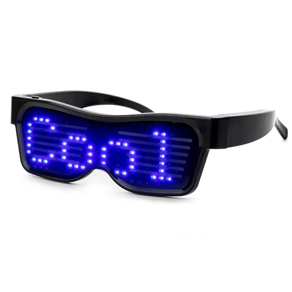 Bluetooth Led Eyewear Glasses Display Programmable Message App Controlled Sunglasses