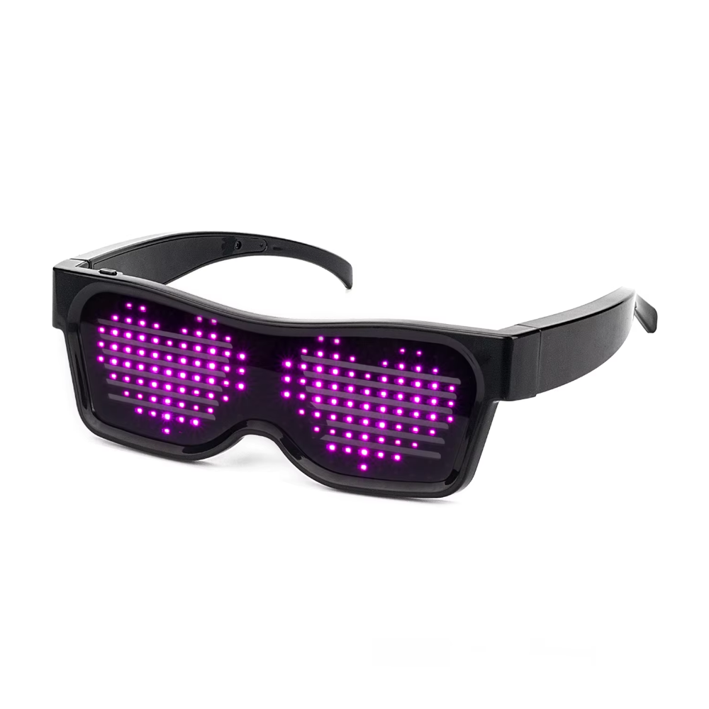 Bluetooth Led Eyewear Glasses Display Programmable Message App Controlled Sunglasses