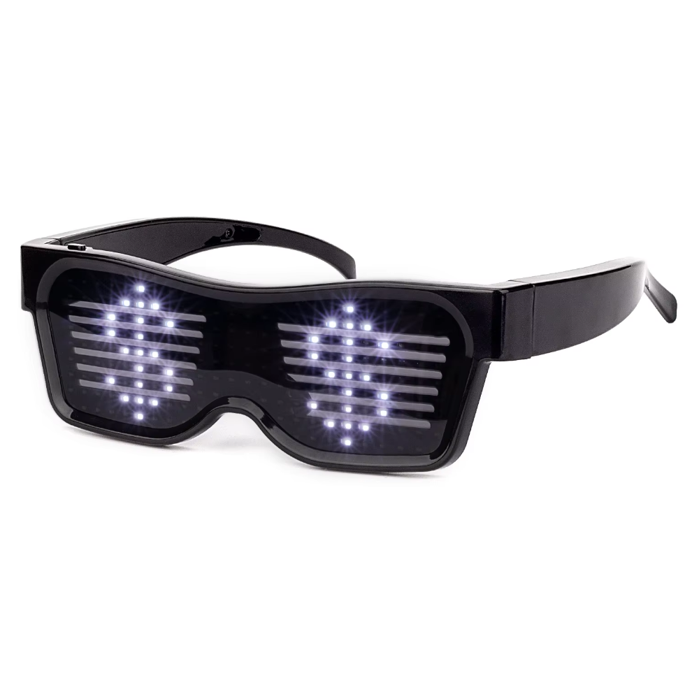 Bluetooth Led Eyewear Glasses Display Programmable Message App Controlled Sunglasses
