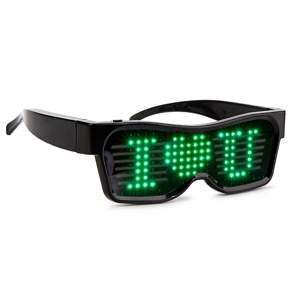 Bluetooth Led Eyewear Glasses Display Programmable Message App Controlled Sunglasses