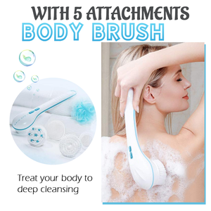 Body Shower Brush Electric Back Cleaning Massage Scrubber Spin System