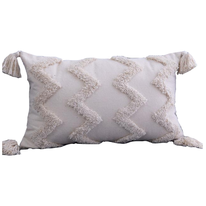 Boho Tufted Tasseled Cushion Covers