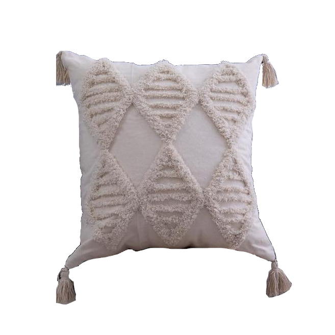 Boho Tufted Tasseled Cushion Covers