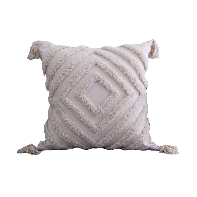 Boho Tufted Tasseled Cushion Covers