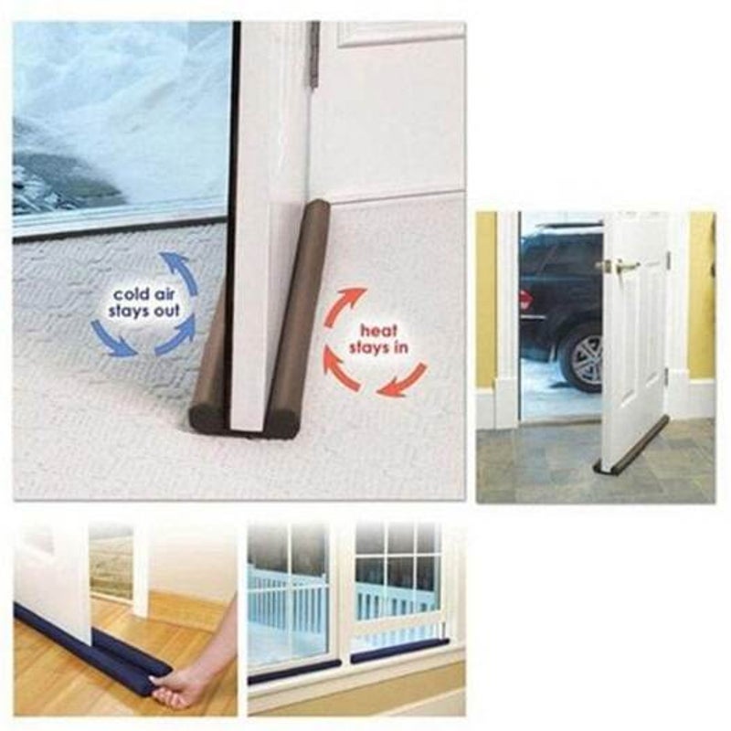 Bottom Door Draft Stopper Weather Stripping Air Seal Gap Blocker Sweep