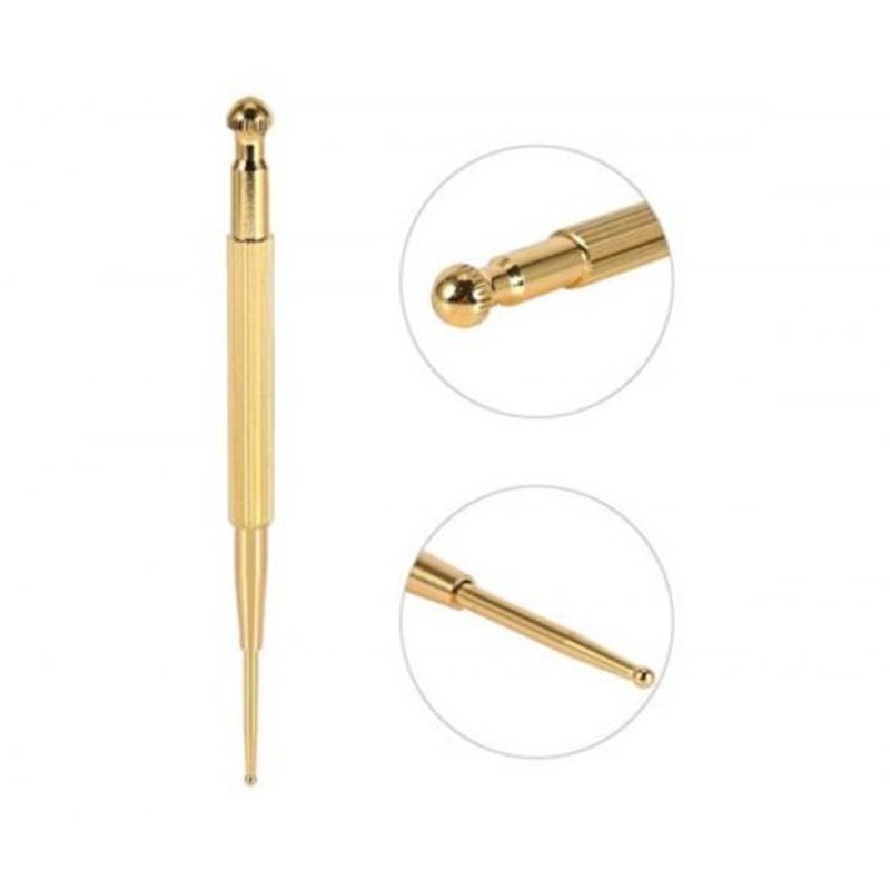 Brass Ear Probe Body Point Pen Needle Stimulator Health Care Massager