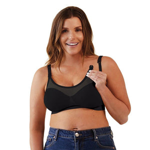 Bravado Silk Seamless Sheer Nursing Black