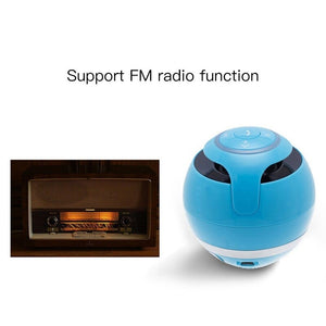 Portable Bluetooth Led Light Digital Stereo Music Player Ball Shape Speaker