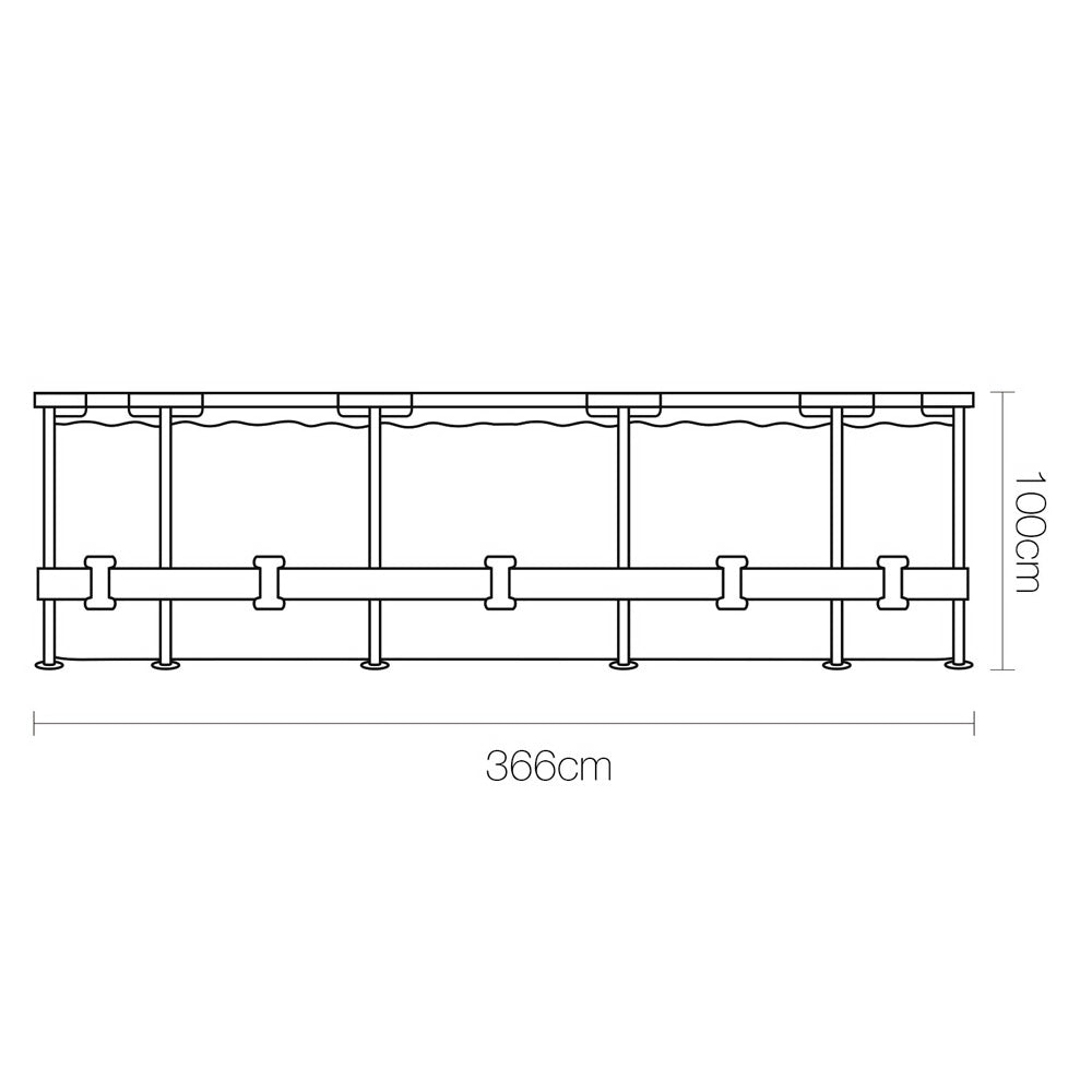 Bestway Swimming Pool Above Ground Filter Pump Steel Pro Frame Pools