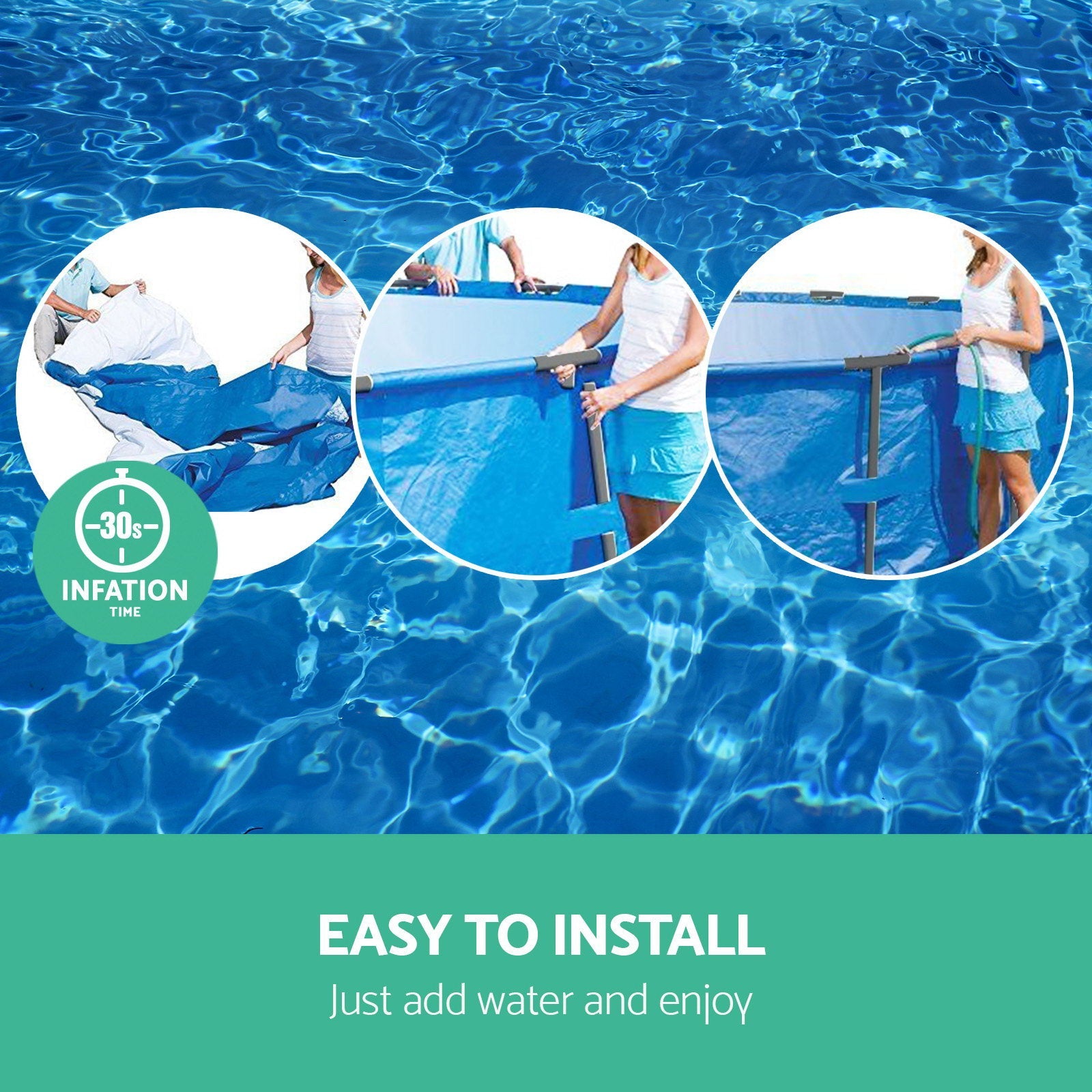 Bestway Swimming Pool Above Ground Filter Pump Steel Pro Frame Pools