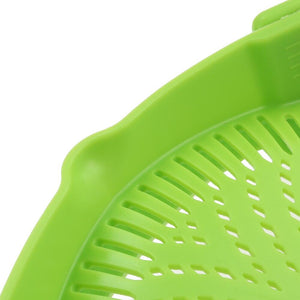 Silicone Saucepan Strainer Clip Liquid Draining Kitchen Utensil