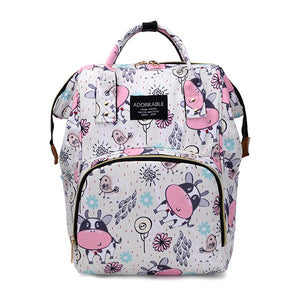 Cute Colourful Multifunctional Backpack Nappy Bag