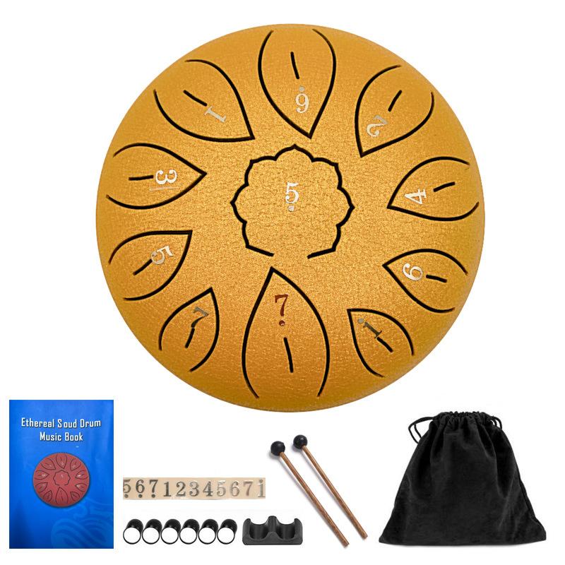 11 Tone 6 Inch C Steel Tongue Drum Percussion Musical Instruments