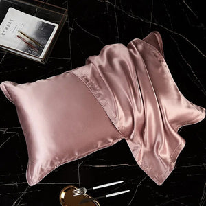 Pillowcase 50X75cm Pink Pure Real Silk Comfortable Home Bed Linen