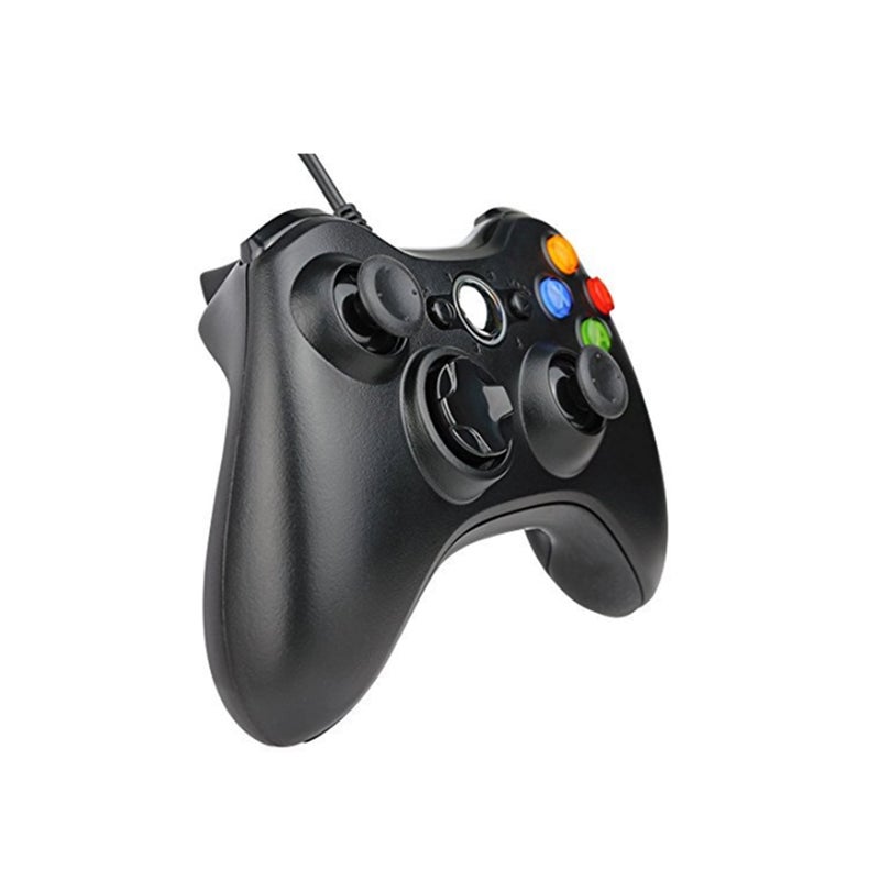 Cable Game Handle Dual Vibration Controller Black