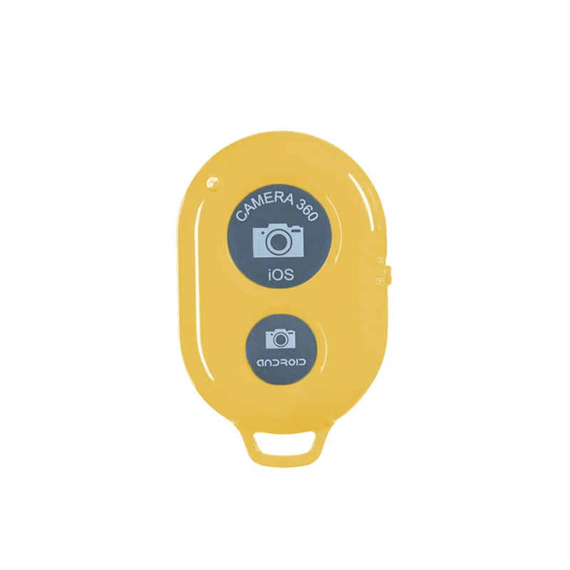 Wireless Bluetooth Camera Remote Control Shutter Self Timer Ios Android Yellow