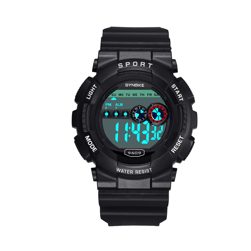 Camouflage Electronic Watch Men's Multifunctional Outdoor Sports Black