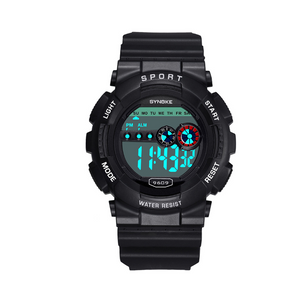 Camouflage Electronic Watch Men's Multifunctional Outdoor Sports Black